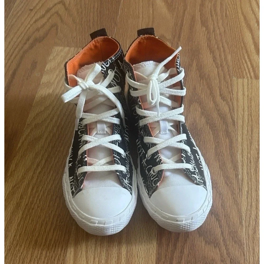 Converse Not a Chuck Kids' High-Top Sneakers with Orange Accents Size 3 Preowned
